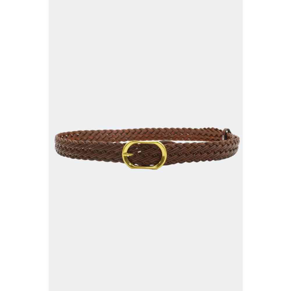 Voodoo Vixen - Plaited Leather Taillengürtel - Braun